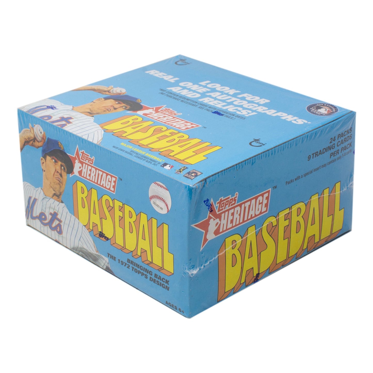 2021 Topps Heritage Baseball 24-Pack Retail Box