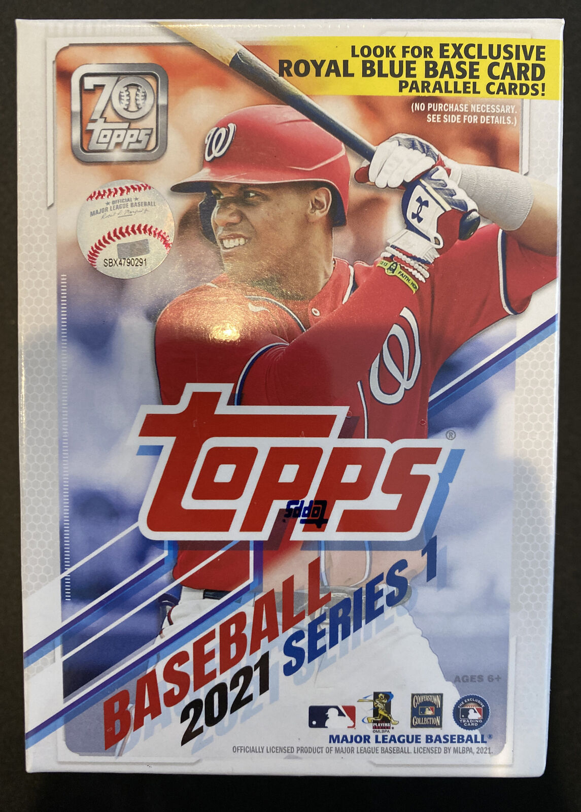 2021 Topps Series 1 Baseball 7-Pack Blaster Box - Royal Blue Parallels!