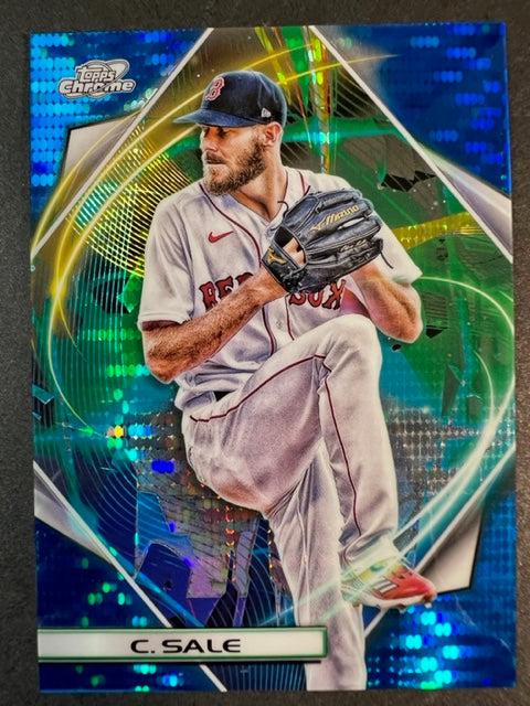 Chris Sale Numbered Card – Boston Redsox – 2022 Topps Cosmic Chrome Blue Moon Refractor